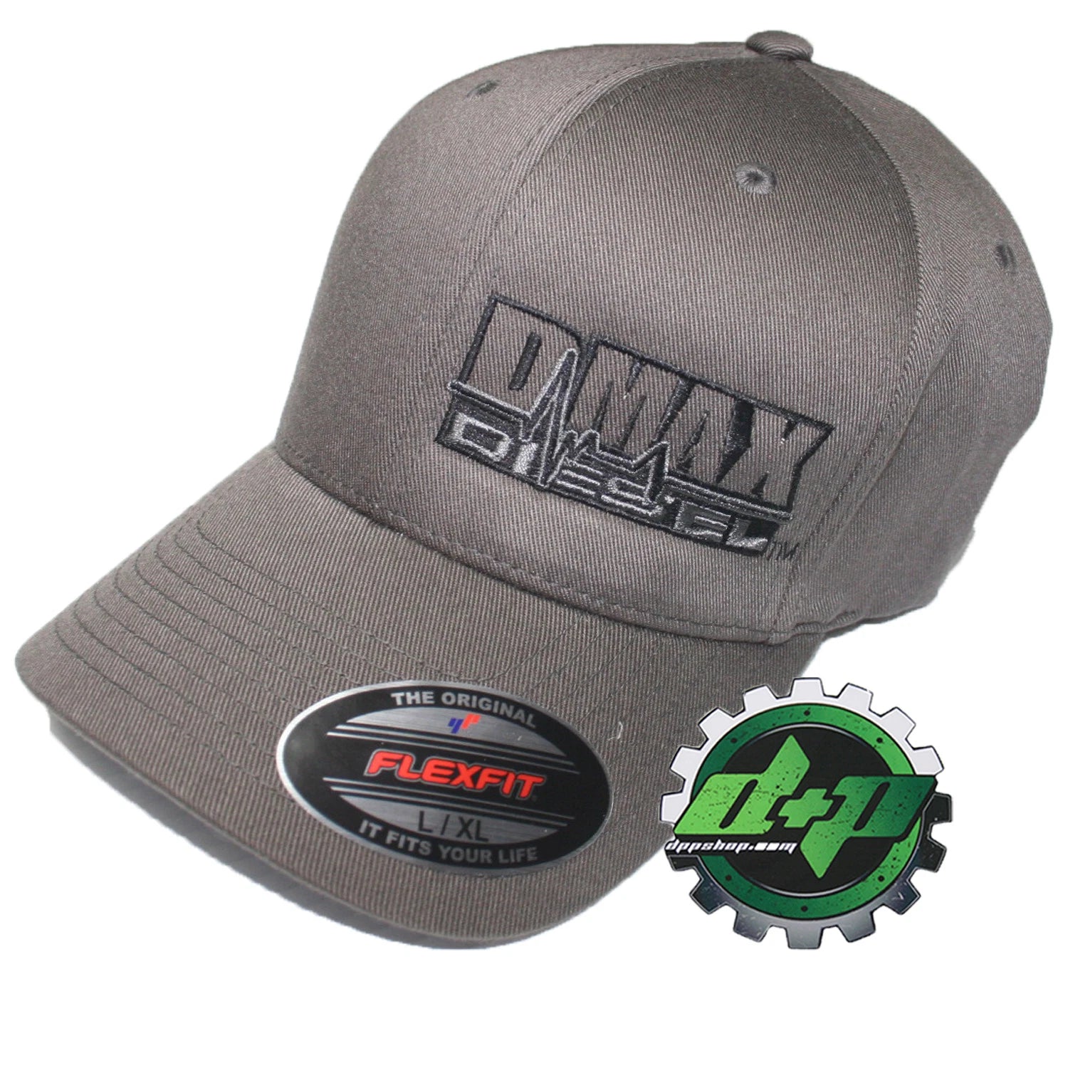 Duramax Hat Ball Cap Fitted Flex Fit Stretch Dmax Dark Gray (L/XL)