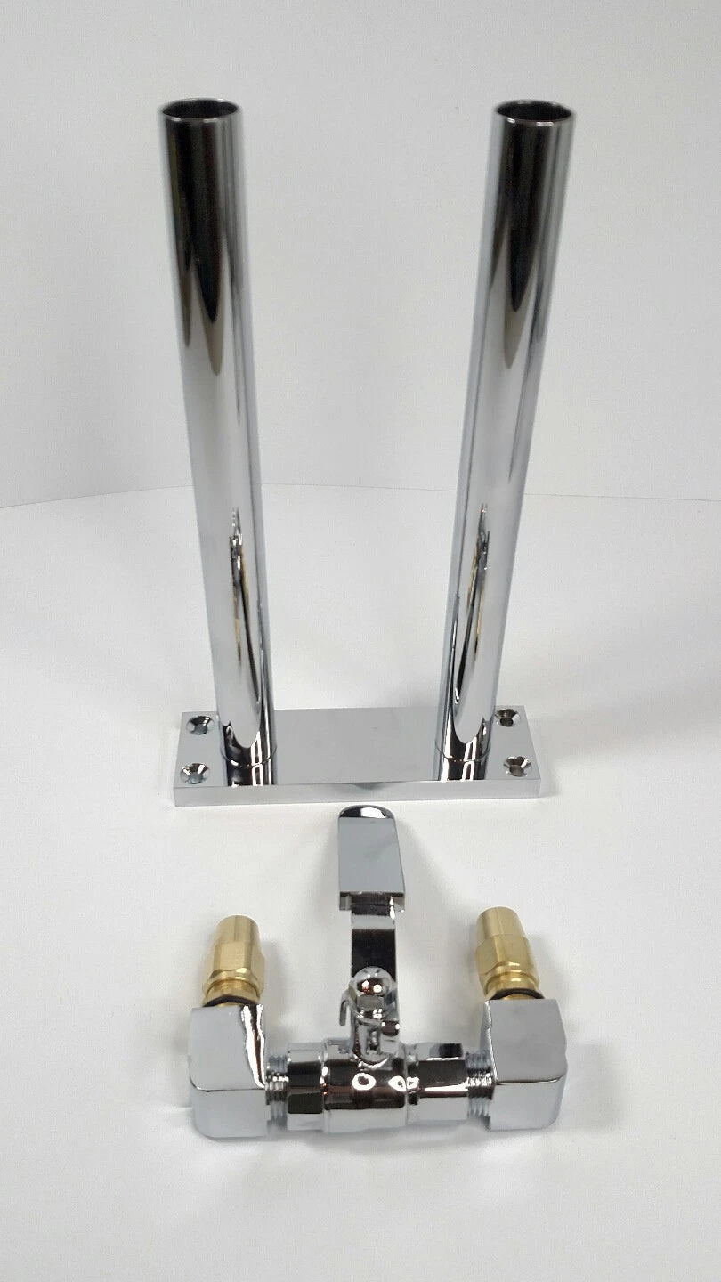 11 Inch Train Horn Stand Heavy Duty Interior Floor Mount for Chrome Hooper (—)