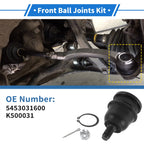 2X Front Lower Ball Joints for Hyundai Elantra (1995–2006) No. 5453031600/K500031