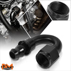 8AN to 1/2" Barb 180 Degree Push Lock Hose End Fitting (2000PSI)