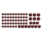 62X Engine Bolt Cap Covers Red for Harley Road Glide Softail M8 (2018-2024)