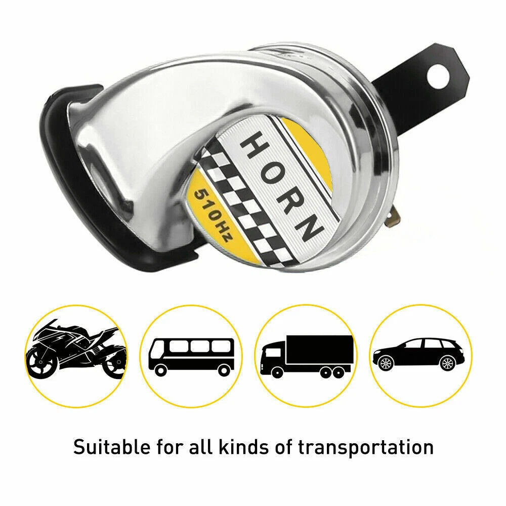 Super Loud Snail Air Train Horn for Motorcycle Car Truck Boat (ABS Plastic)