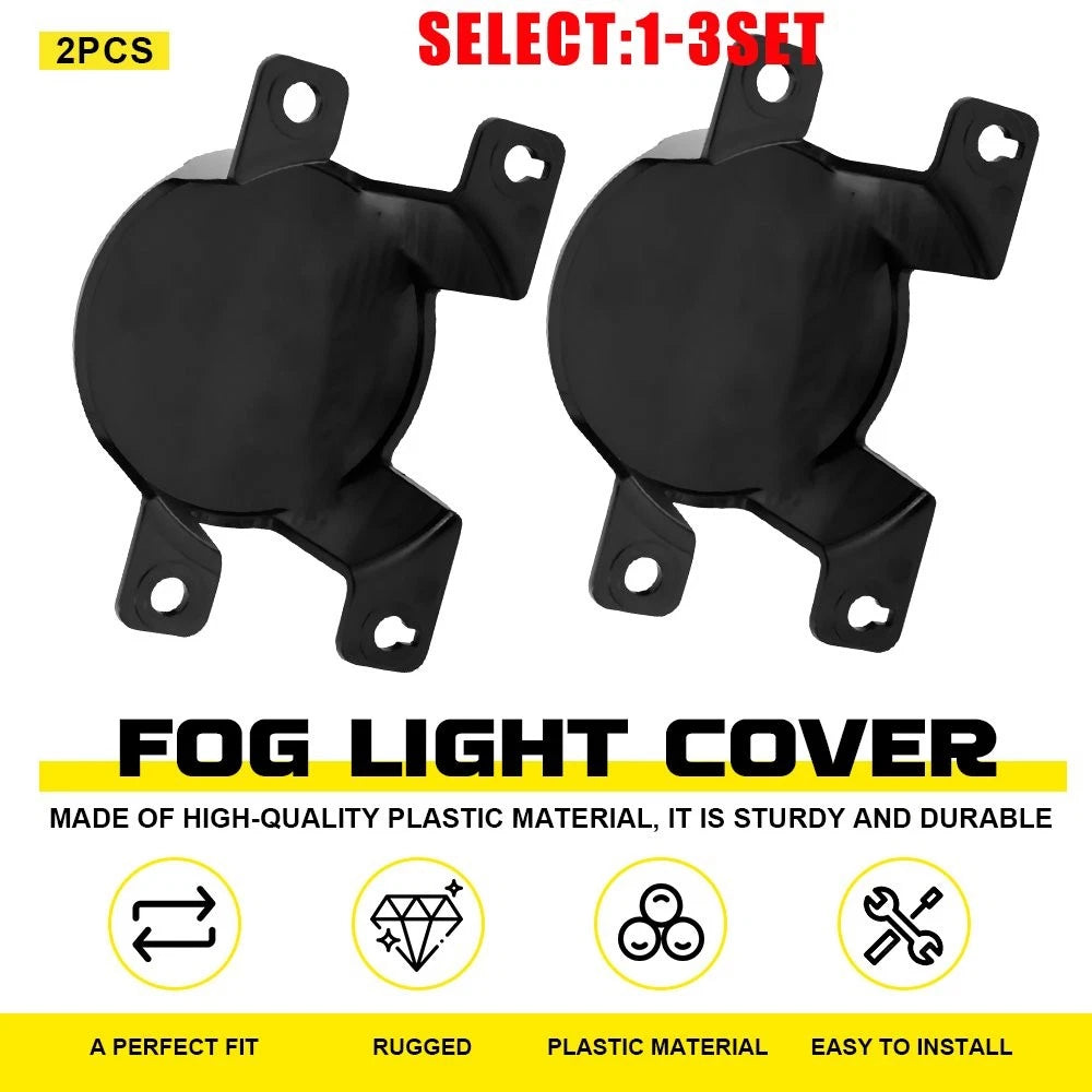 Set of 2 Black Front Bumper Fog Light Covers for Honda Civic (2022–2025) OE 71144T20A00