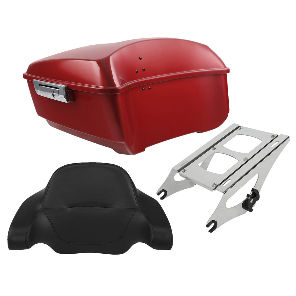 Trunk Backrest Pad Mount Rack for Harley Electra Glide (2014–2023)