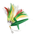 Feather Trolling Skirt Tuna Lure for Boat Fishing (2X Strong Hook Design)