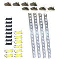 E-Track Kit for (8' with 4 Galvanized Rails, 8 End Caps)