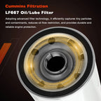 4X Diesel Oil Fuel Filter Change Kit for Volvo D12 D13 (LF667, LF3654, FF5507)