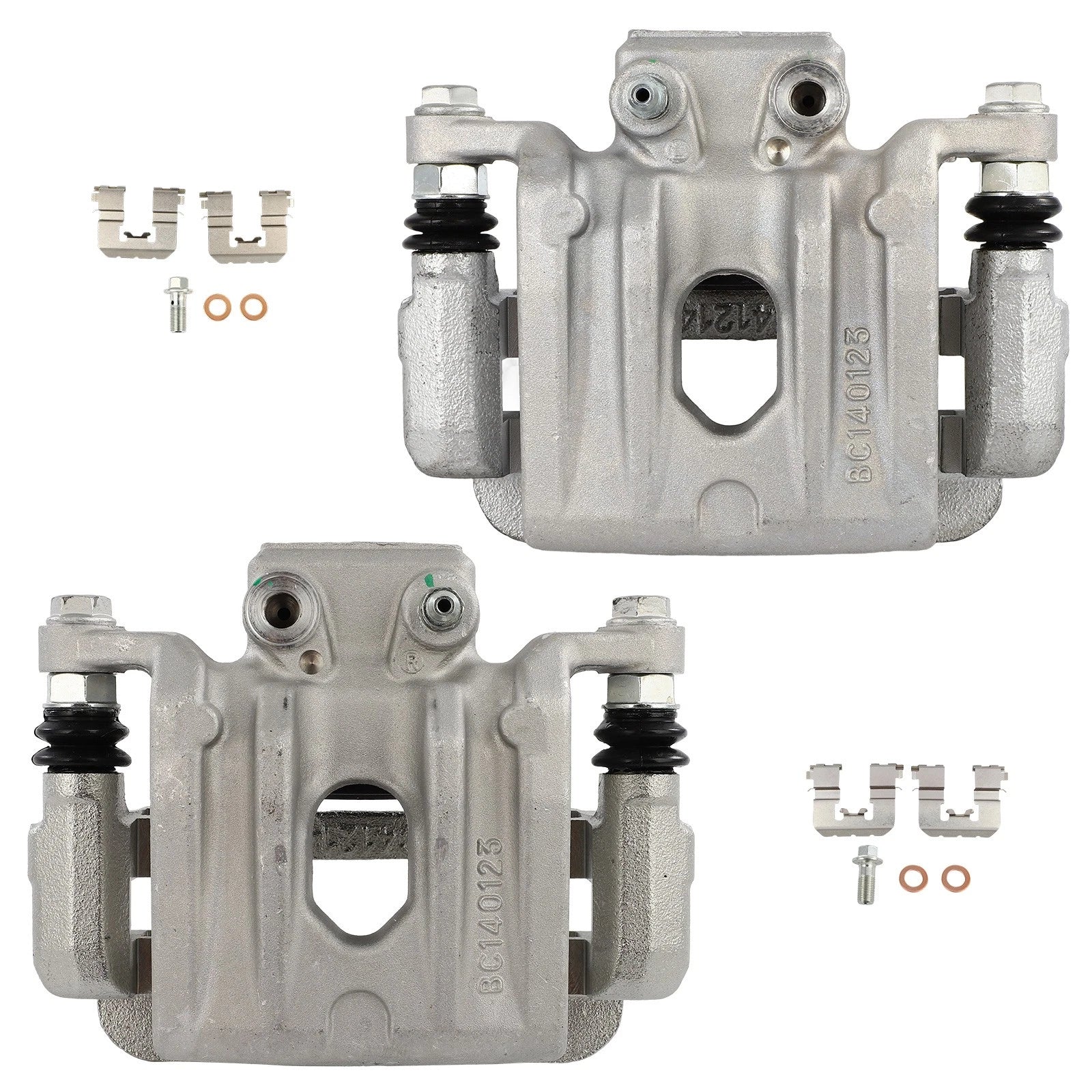 Set of 2 Rear Brake Calipers for Hyundai Santa Fe, Kia Sorento