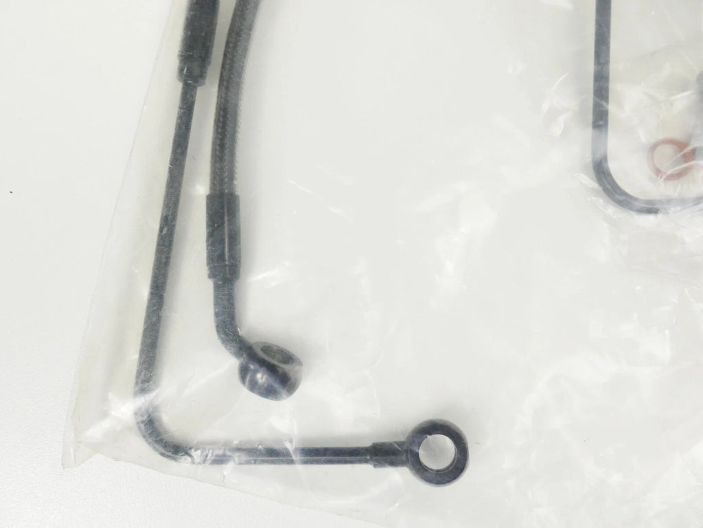 Front Lower Brake Line Kit for Harley (2011–2017) - Black Pearl