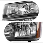 Pair Chrome Headlights for Chevy Silverado Avalanche 1500 2500 (2003-2006)