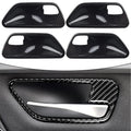 4PC Carbon Look Interior Door Handle Bowl Cover for 3 4 Series F30 F34 3GT