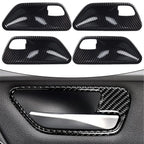 4PC Carbon Look Interior Door Handle Bowl Cover for 3 4 Series F30 F34 3GT