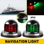 2X LED Bow Navigation Lights for Marine Boat Yacht Pontoon (12V)