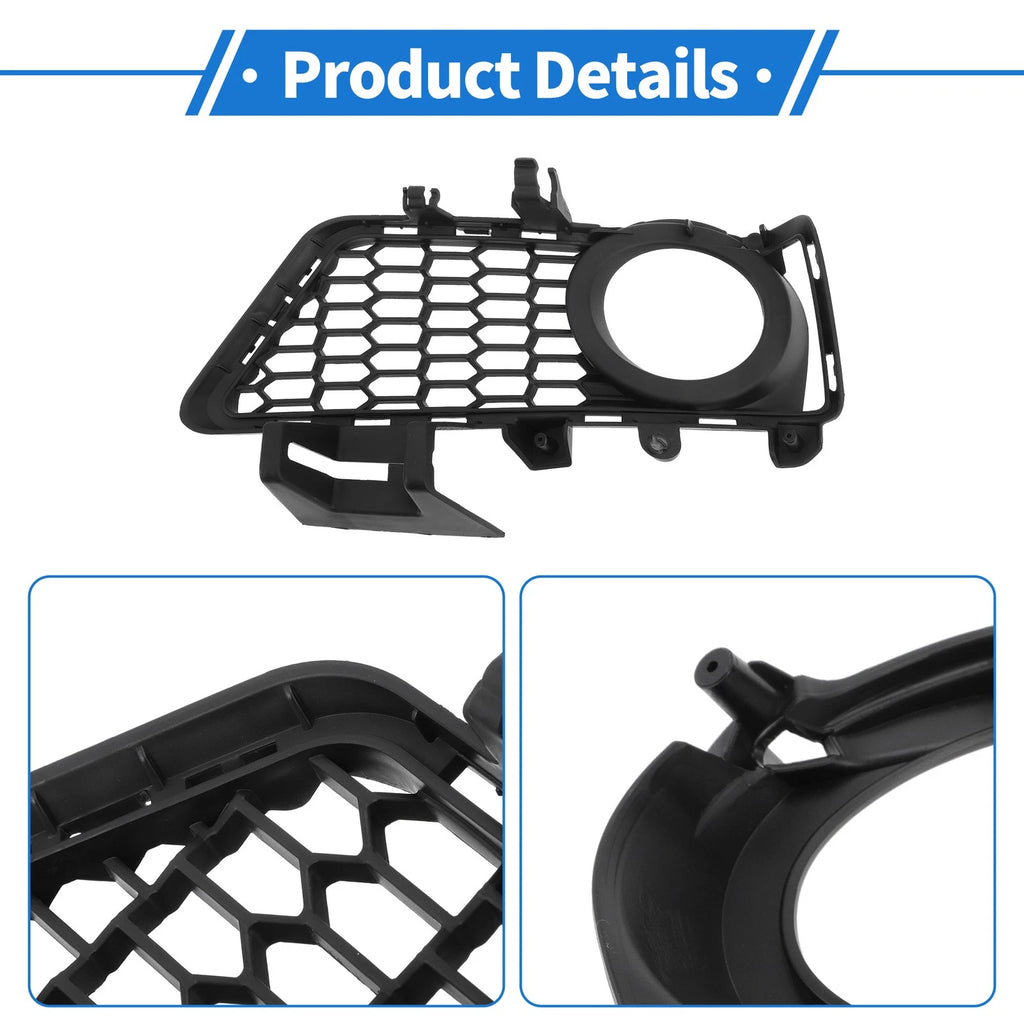 1 Pc Fog Light Grill for BMW 3 Series (2012–2018) No. 51118062631 Black