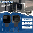Universal Black Flag Tow Hitch Covers for Trailer Tube Plug (2020-2025)