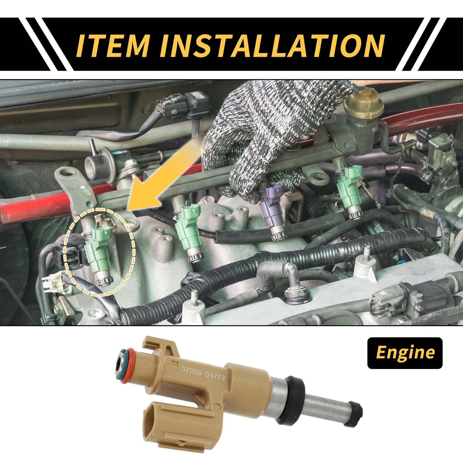 Fuel Injector for Toyota Sequoia (2008–2013) No. 2320939165 12 Holes