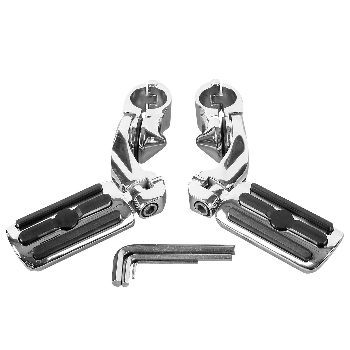 1-1/4" Short Angled Highway Foot Pegs for Harley Street Road Glide (2014–2023)