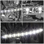 LED DRL Bar Chrome Clear Headlights for Chevy Silverado (2007–2014)