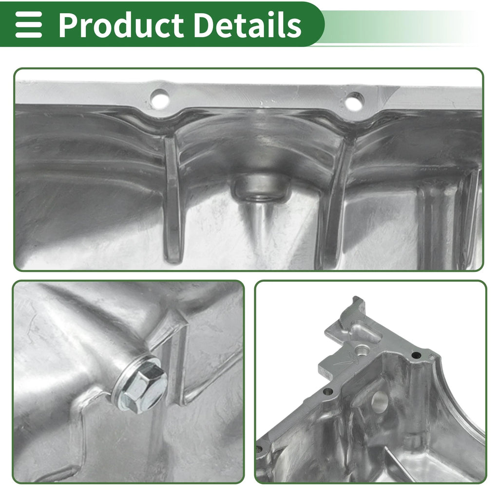 1 Pcs Engine Oil Pan No.11200RB0900 for Honda Fit Base (2009–2013) Aluminum