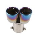 Stainless Steel Dual Exhaust Pipe Tail Muffler Tip for