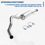 3" Stainless Steel Exhaust Cat Back System for Ford F150 2011–2014 3.5L V6