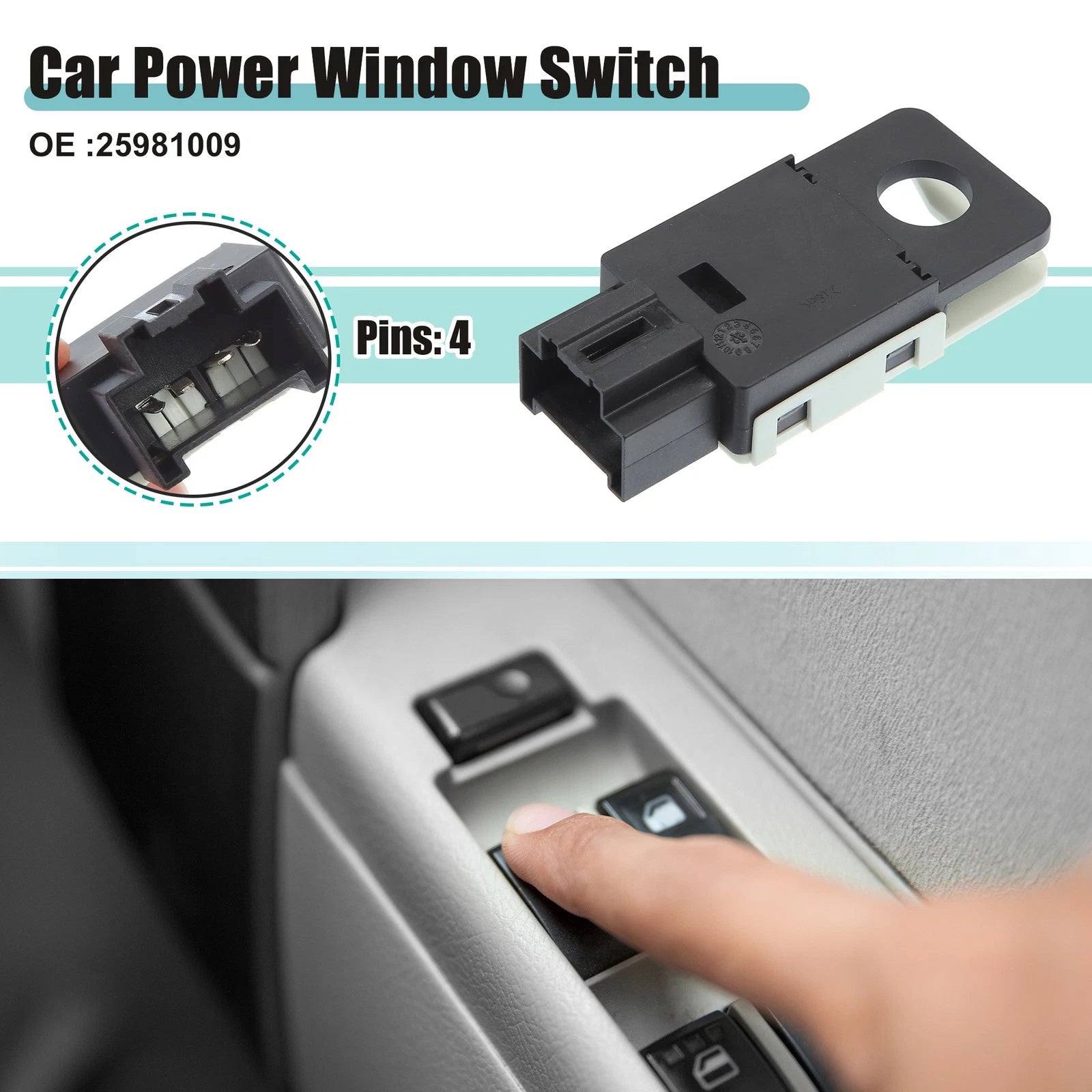 Brake Light Switch for GMC Sierra, Chevy Silverado 1500 (2010–2011) 25981009
