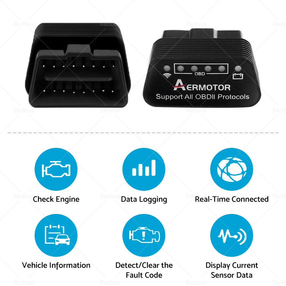 ELM327 WiFi OBD2 Scanner for iOS Android (2010–2023)
