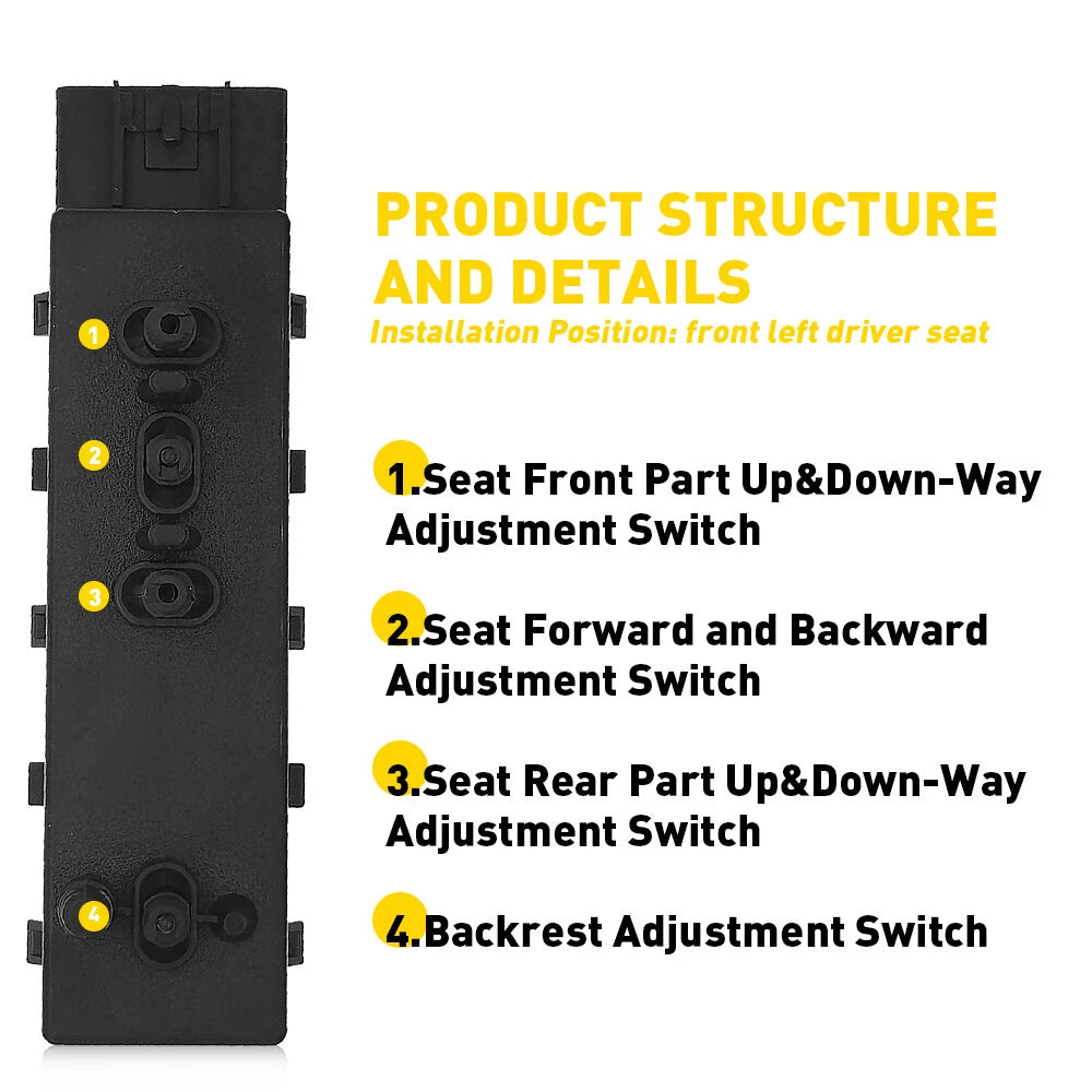 Power Seat Switch for Buick Chevrolet Camaro (2010–2015)