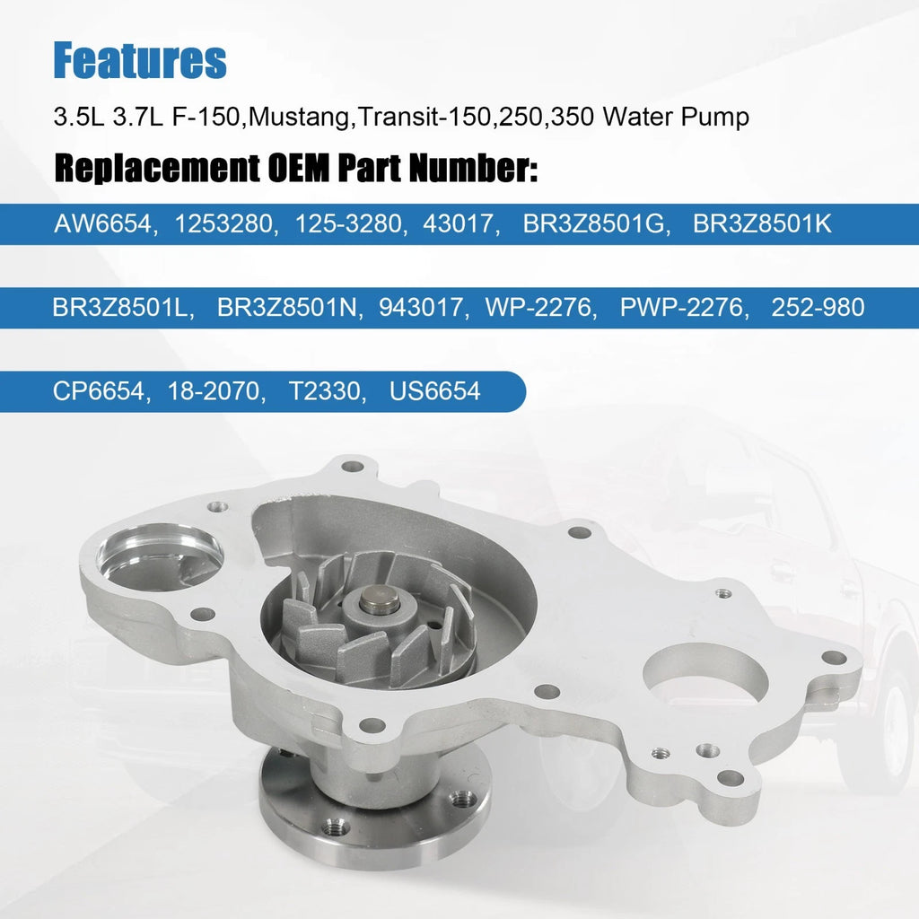 Engine Water Pump for Ford Mustang F150 3.7L 3.5L (2011–2015)