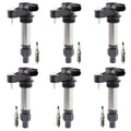 Set of 6 Denso Ignition Coils & Iridium Spark Plugs for Acadia ATS Camaro CTS