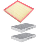 Engine Cabin Air Filter Set of 3 for BMW 530i (2017–2018), X6 (2019)