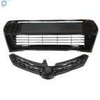 Front Bumper Grille for Toyota Corolla S (2014-2016) Gloss Black
