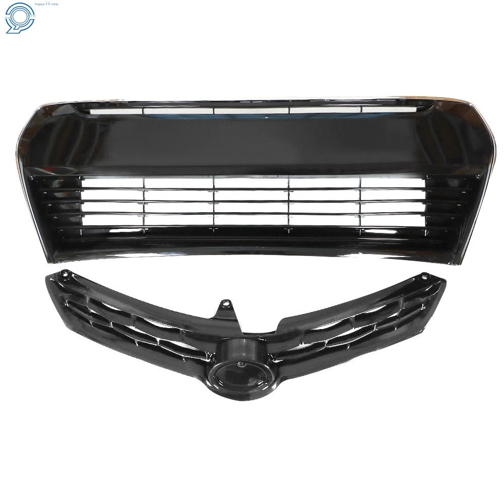 Front Bumper Grille for Toyota Corolla S (2014-2016) Gloss Black