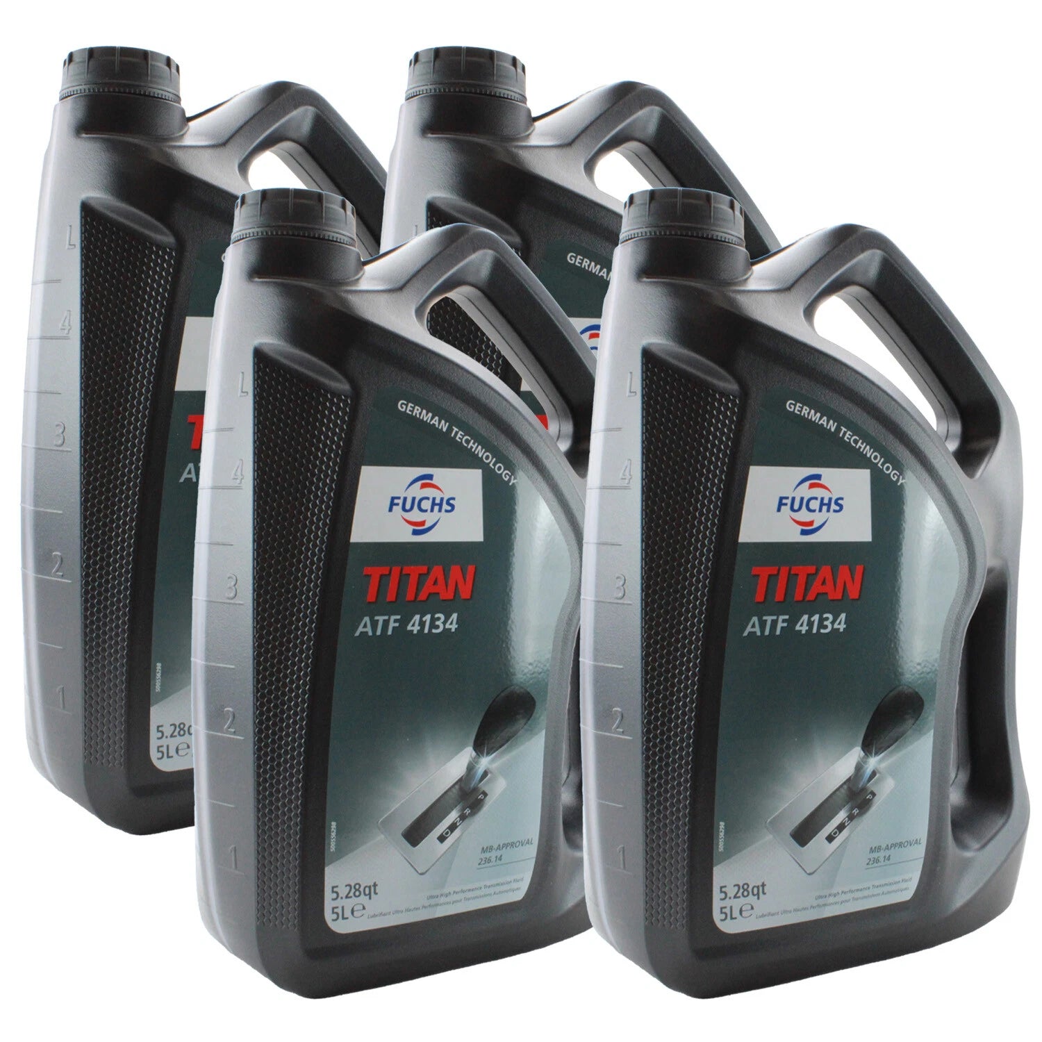 Set of 4 Fuchs 20L TITAN ATF 4134 Automatic Transmission Fluid for Dodge MB