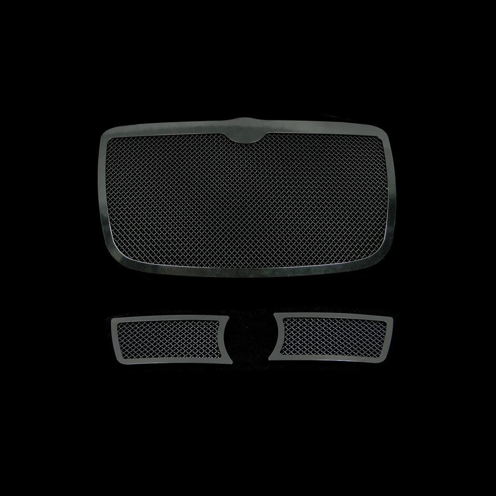 Black Stainless Steel Mesh Grille Insert for Chrysler 300C (2005-2010)
