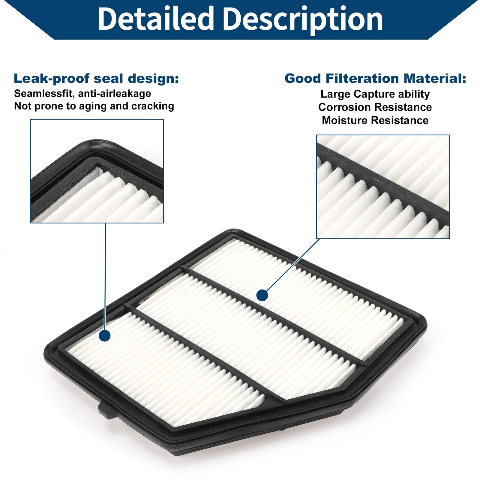 Car Engine Air Filter No. 16546-6CA0A for Nissan Altima 2.5L (2019–2024)