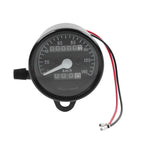 Black 12V Universal Odometer Speedometer Tachometer Gauge for Motorcycle