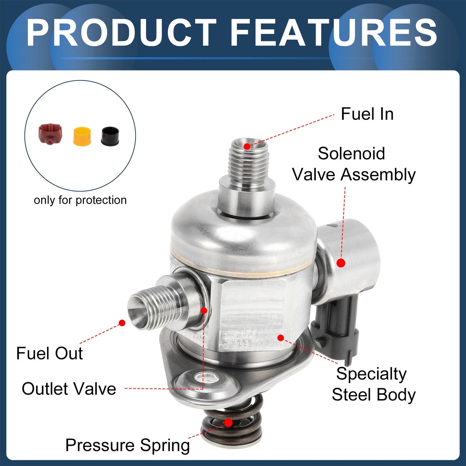 High Pressure Fuel Pump for Chevy Camaro, Traverse (No. 0261520301)