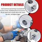 Set of 4 Aluminum Alloy Quick Connect Terminals CA10UF