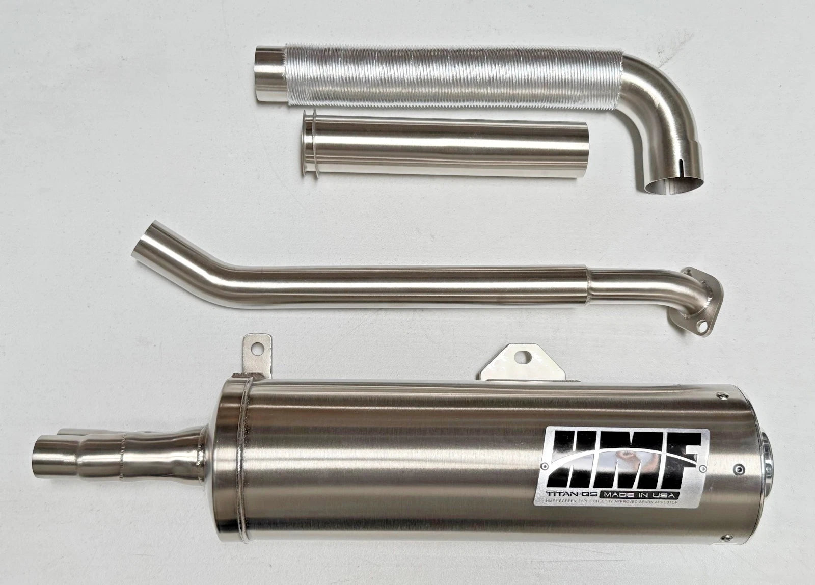 HMF Titan QS Quiet Slip On Exhaust for Brute Force 650i 700 (2005–2020)