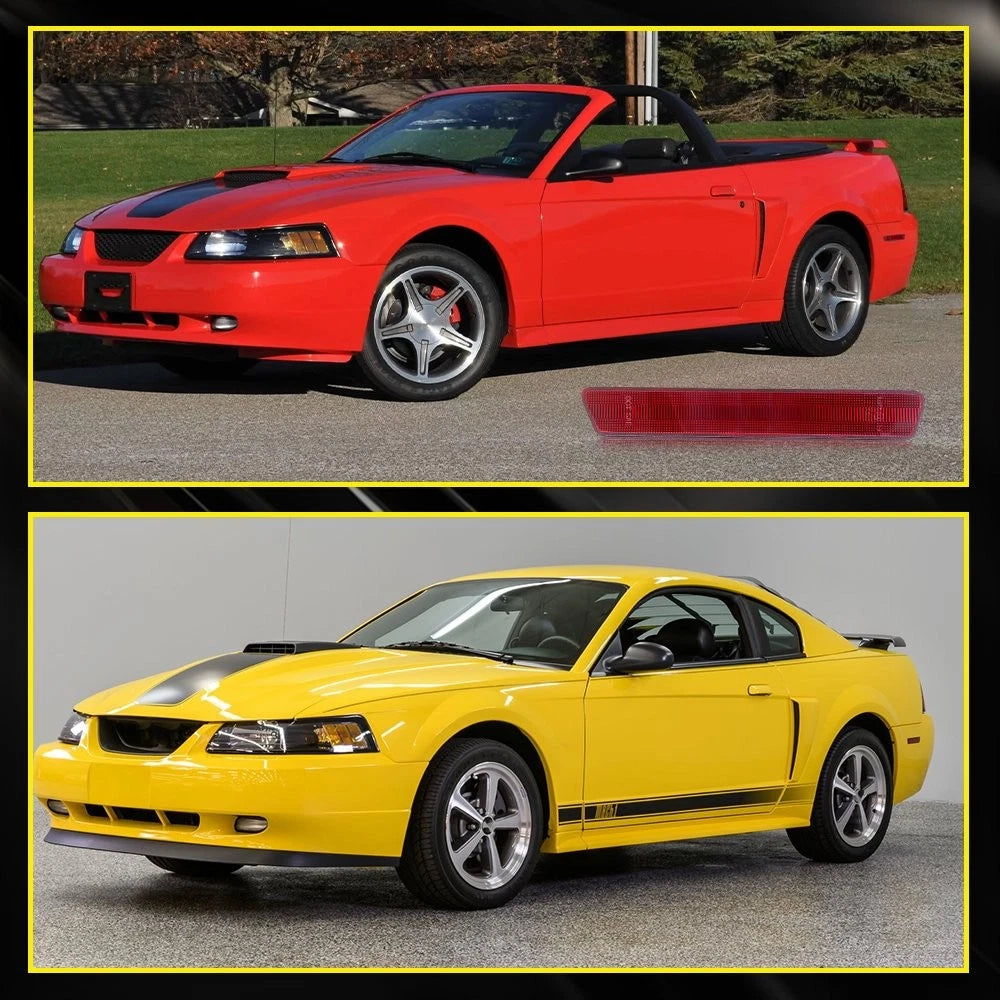 2X Rear Side Marker Light Covers for Ford Mustang (1999–2004) Red Lens EPY