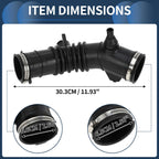 Intake Hose Tube with Clamps for Toyota Solara (2004–2008) Black