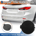 Rear Left Tow Hook Cover for Mazda 6 Atenza (2018–2021) Black