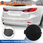 Rear Left Tow Hook Cover for Mazda 6 Atenza (2018–2021) Black