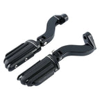 Black Rear Passenger Foot Pegs for Harley Road Street Glide (1993-2020)
