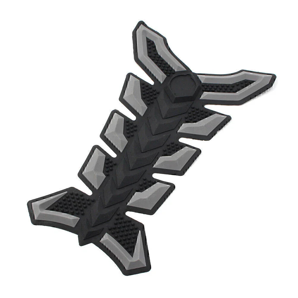 3D Decal Sticker Protector for Universal Motorcycle Grey Gas Fuel Tank Pad