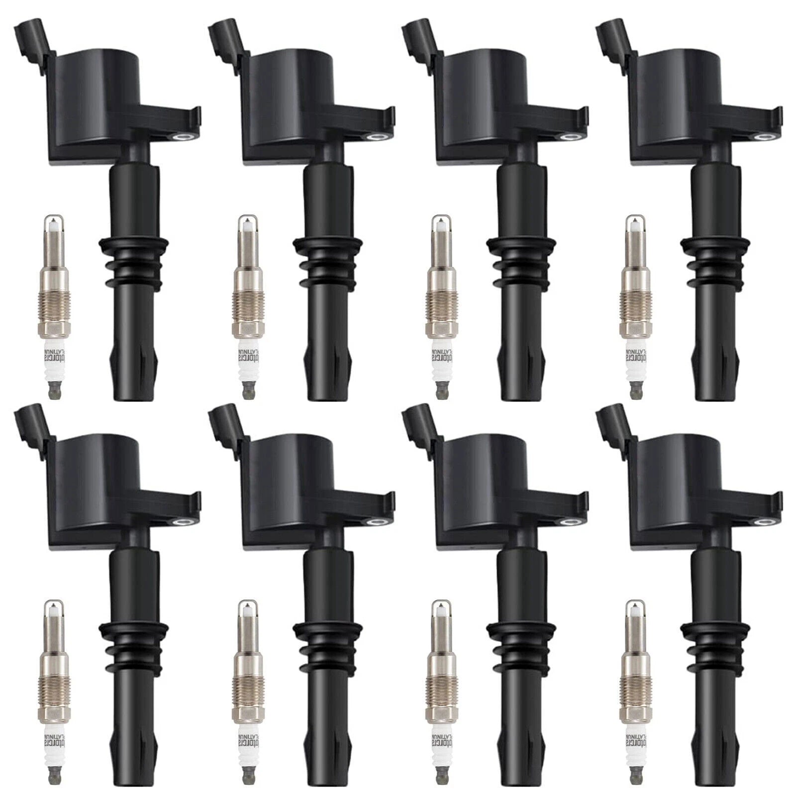8-Pack Ignition Coils and Iridium Spark Plugs for Ford F-150 (2004–2010)