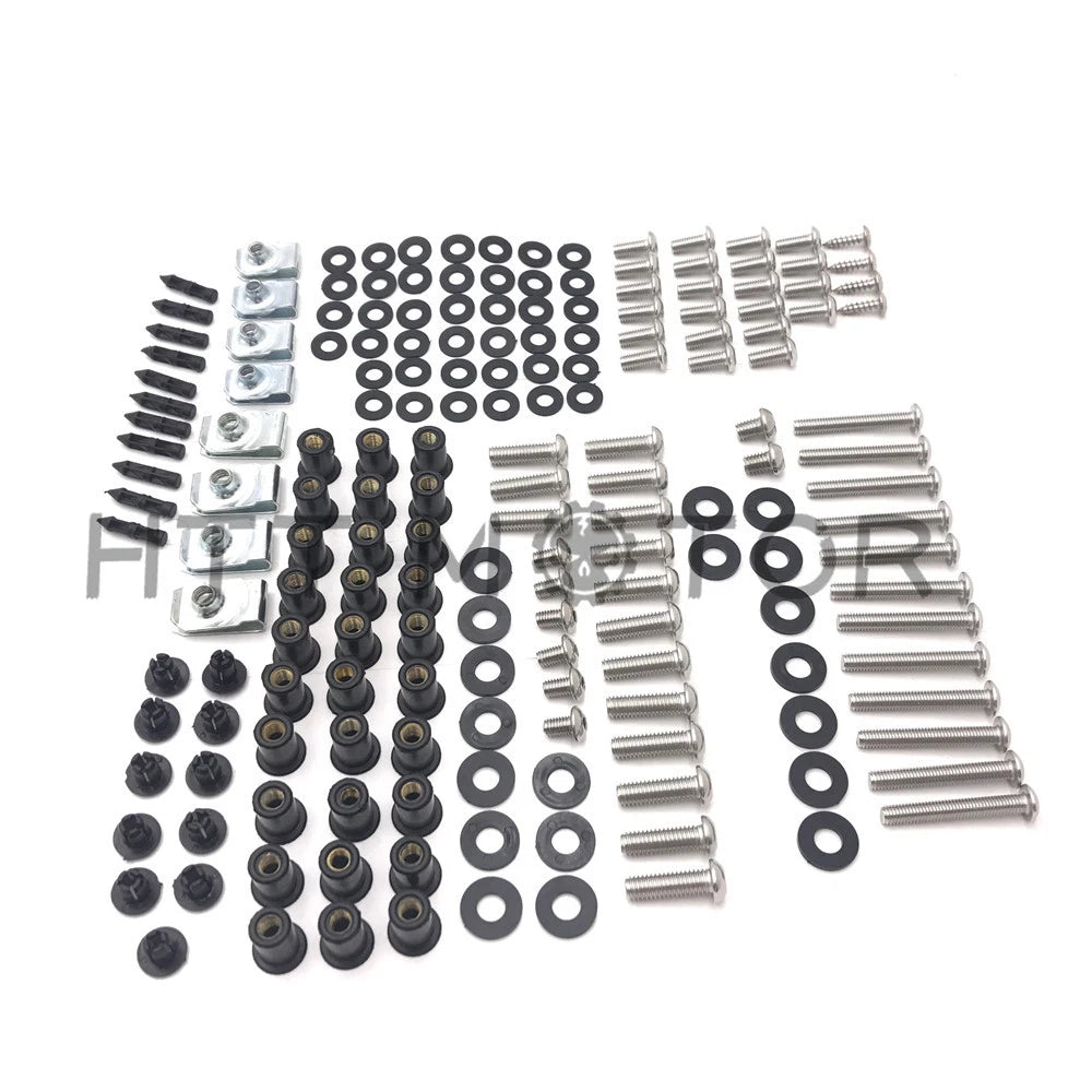 Complete Fairing Bolts Body Screws Kit for Kawasaki Ninja ZX6R (2007–2008)