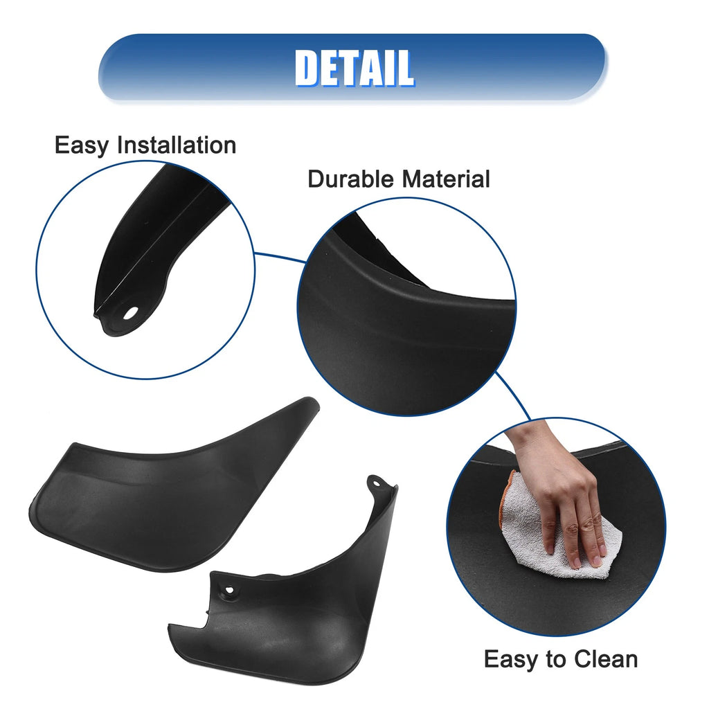 Splash Guards Mud Flap for Toyota Yaris (2012–2020) - Includes Screws