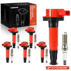 Set of 6 Ignition Coils & Iridium Platinum Spark Plugs for Ford F-150